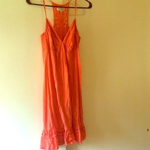 Orange summer dress or cover up